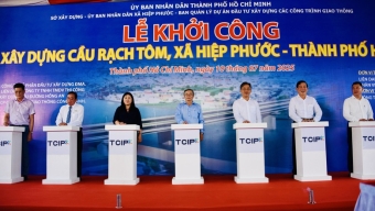 KHỞI CÔNG CẦU RẠCH TÔM GẦN 500 TỶ ĐỒNG, TĂNG KẾT NỐI TP.HCM VỚI TÂY NINH