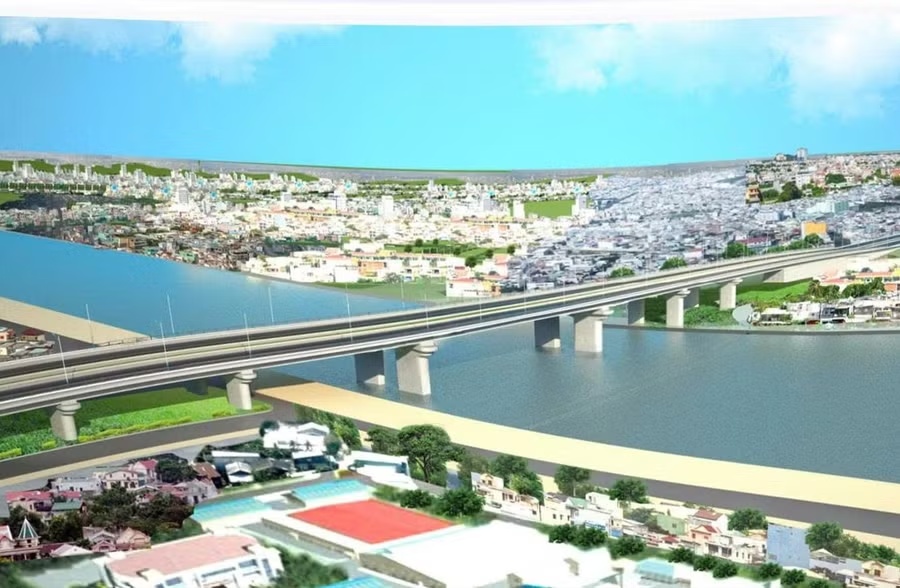 Phối cảnh cầu Rạch Tôm mới sau khi hoàn thành