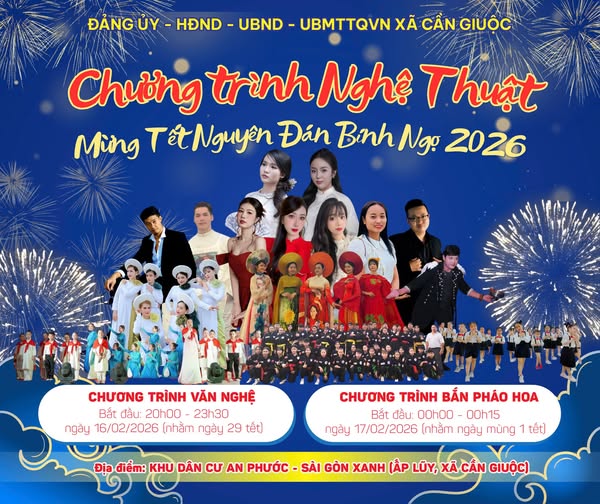 Chương trình nghệ thuật mừng Tết Nguyên đán Bính Ngọ 2026 diễn ra tại Khu dân cư An Phước – Sài Gòn Xanh